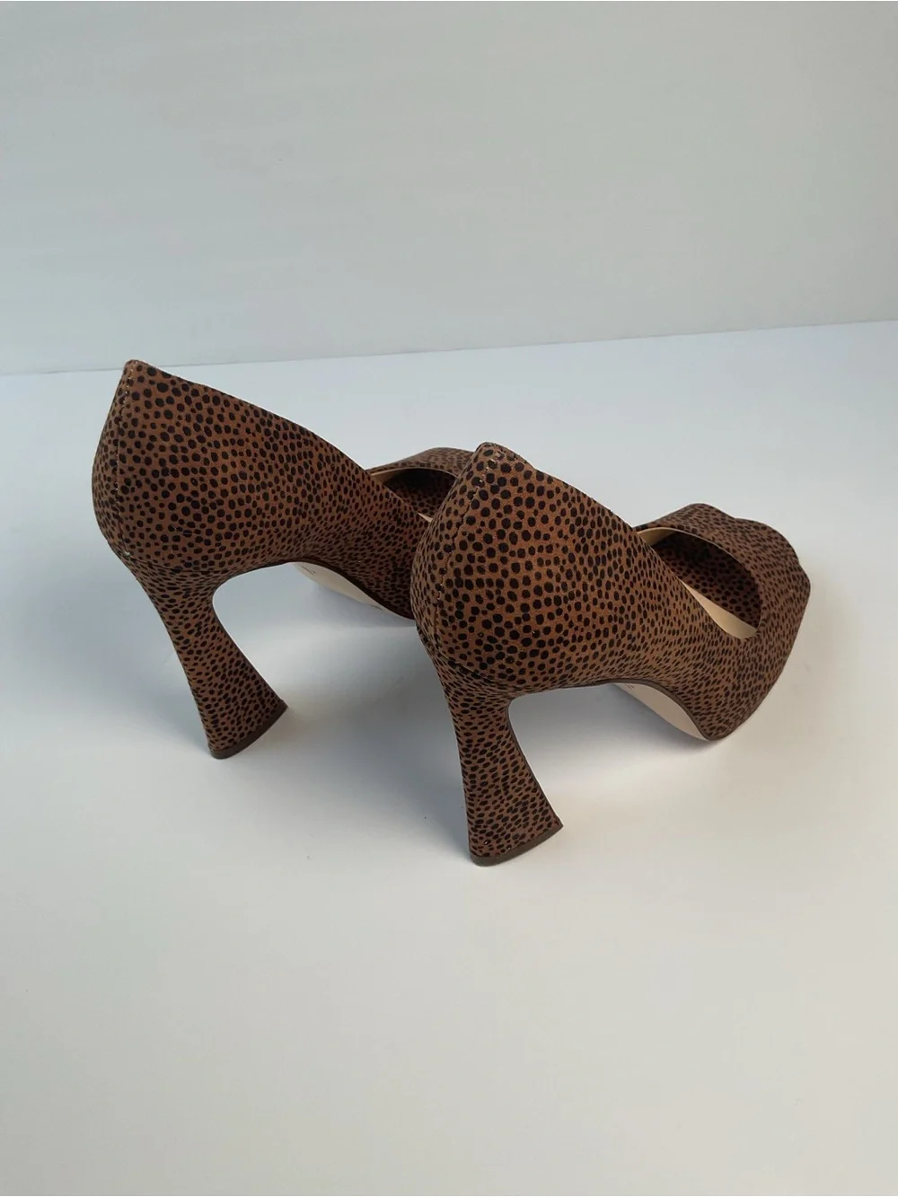 Jessica Simpson Leopard Print Peep Toe Platform Heels Women’s Size 6
